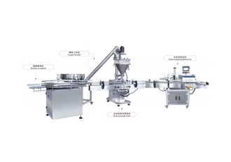 石家莊單頭粉末自動灌裝貼標生產線